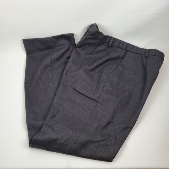 Pendleton Womens Virgin Wool Pants Flat Front Straight Leg Black Size 10 30x30 - Picture 1 of 7